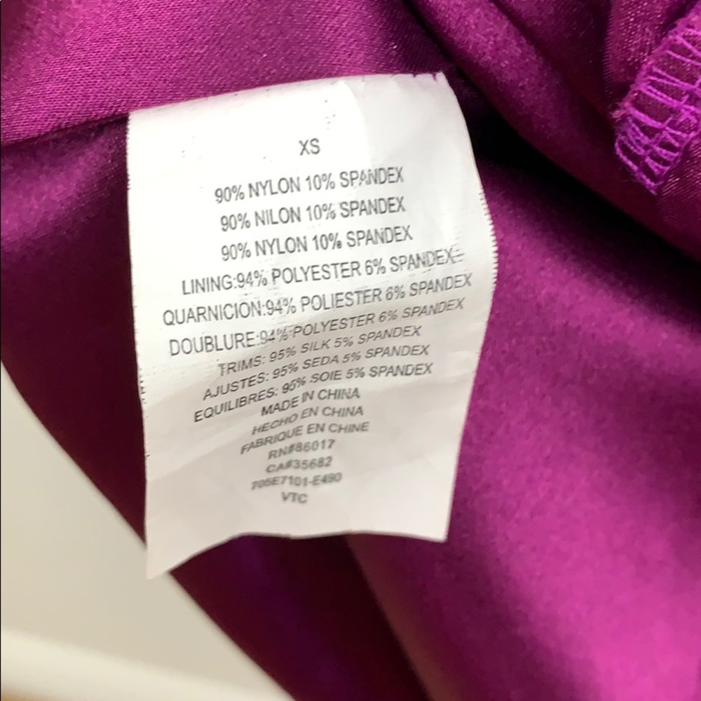 Bebe Magenta Strap/Strapless Dress - Picture 8 of 8